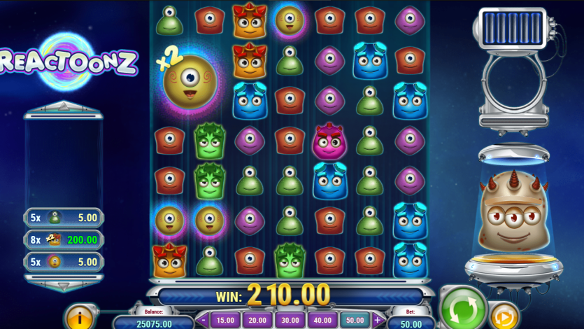 Try Reactoonz Game